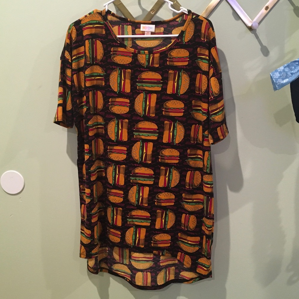 Lula roe hamburger Irma tunic *Rare*